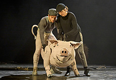 Squeela (puppeteers Ailsa Dalling and Matthew Churcher)